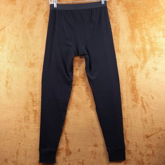 TOM FORD Mens Small Black Cotton Long Johns Base Layer Pull On Logo Band - Picture 5 of 6